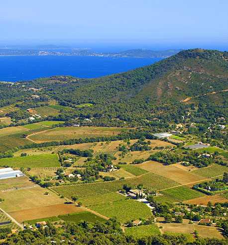 domaine clos Cibonne Le Pradet vue du ciel!